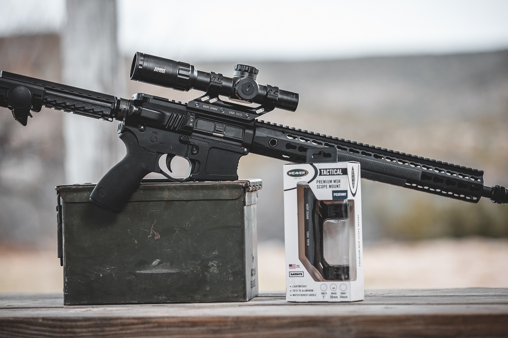 Weaver Premium Modern Sporting Rifle Matte Black MSR 30mm Mount